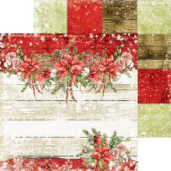 Christmas Time-Świąteczny czas- średni zestaw papierów 20,3x20,3cm