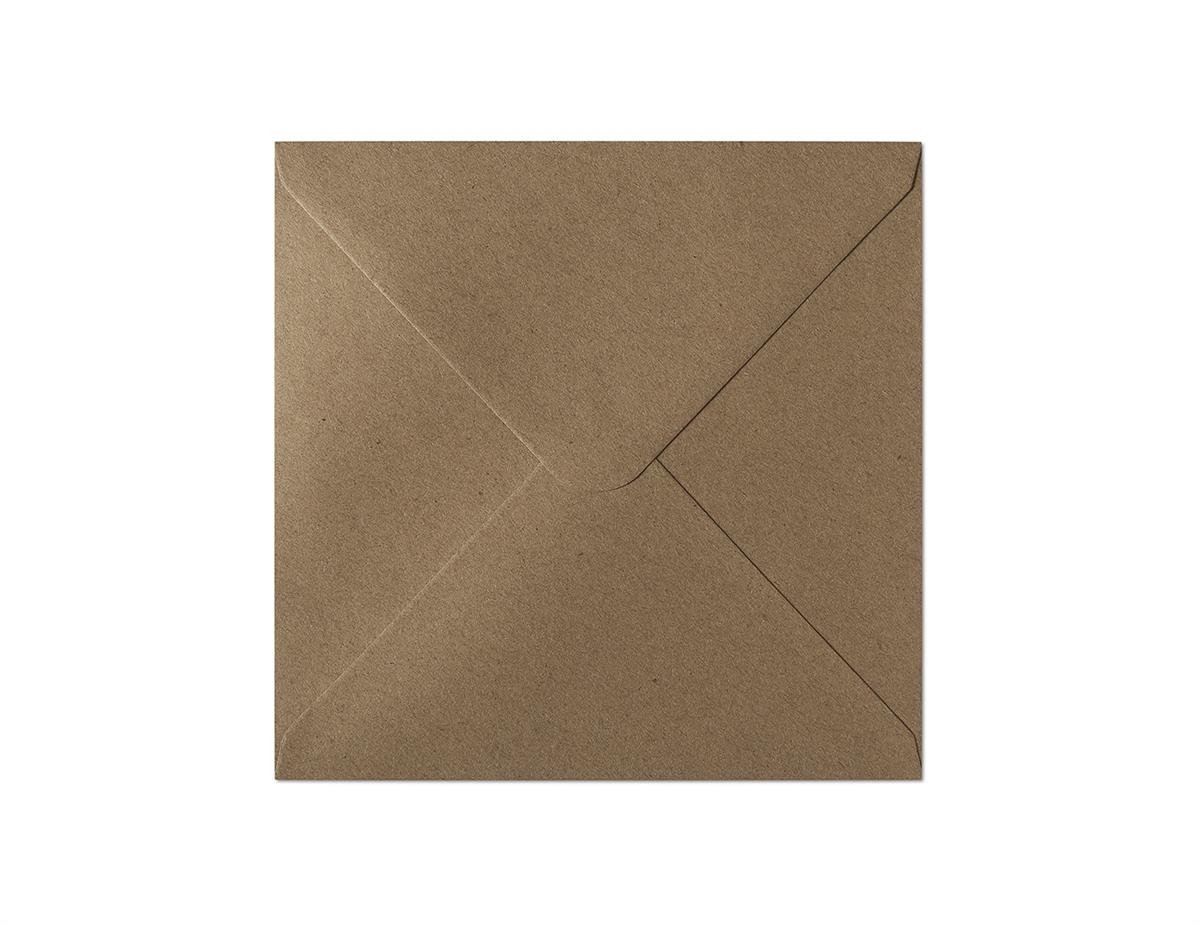 Koperta kwadratowa eco kraft 15,5cm 100g