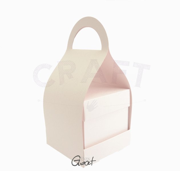 Nosidełko na exploding box różowe pastelowe GoatBox