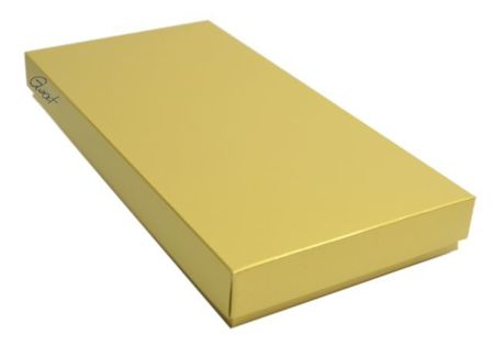 Pudełko na kartkę DL złote perłowe niskie GoatBox