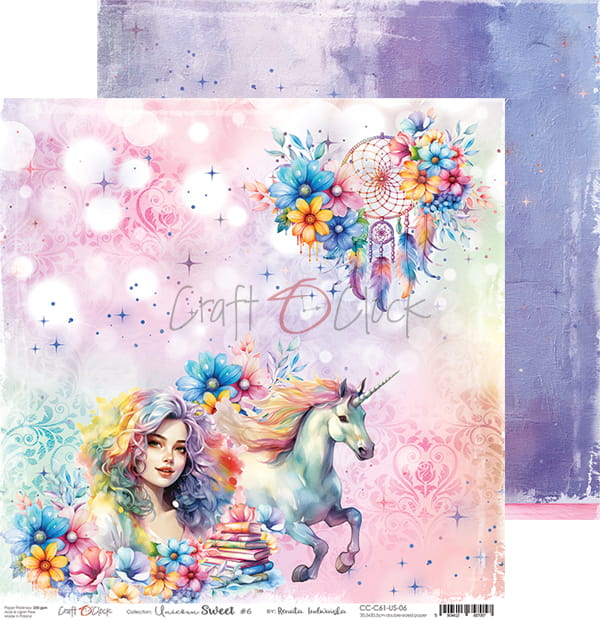 Unicorn Sweet - zestaw papierów 30,5x30,5