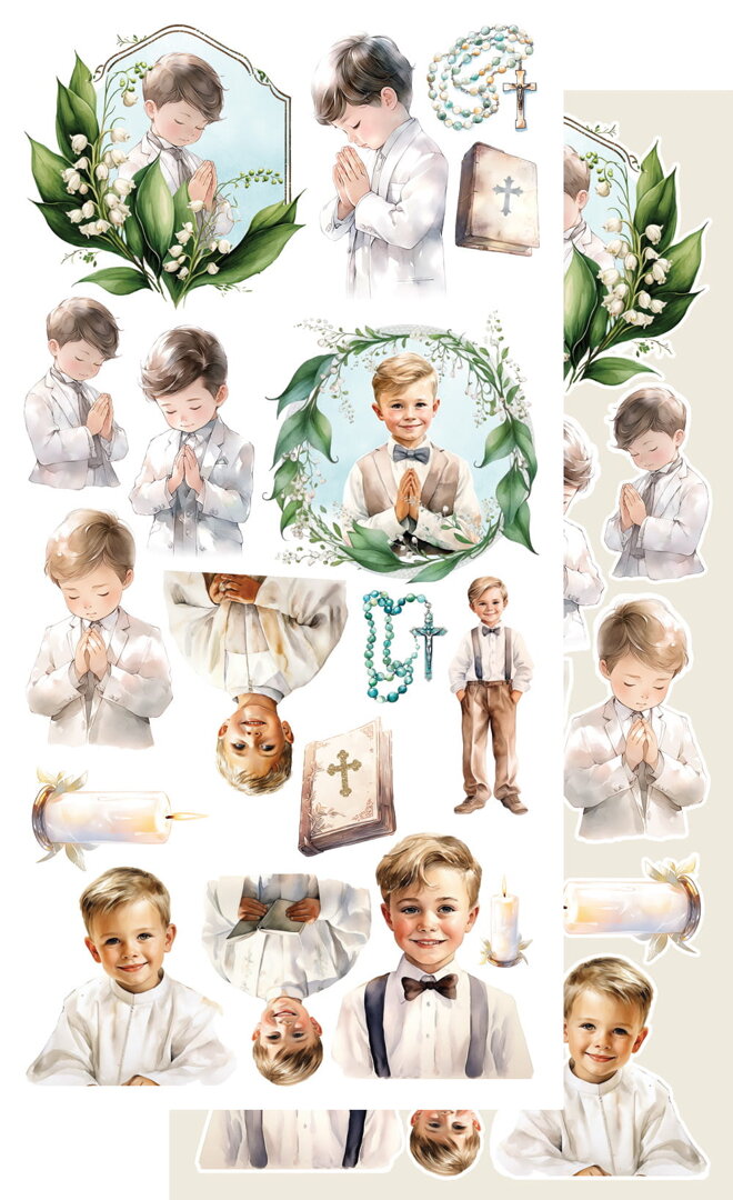 Zestaw dodatków - First Holy Communion 15x30cm