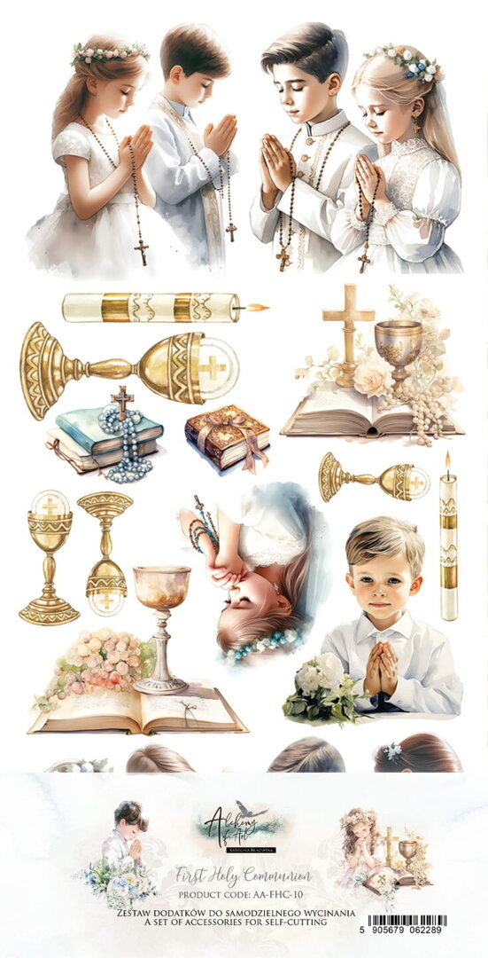 Zestaw dodatków - First Holy Communion 15x30cm