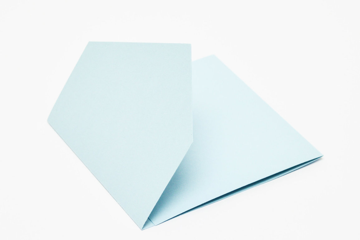 Baza kartki KOPERTÓWKA błękitna  GoatBox 15cm