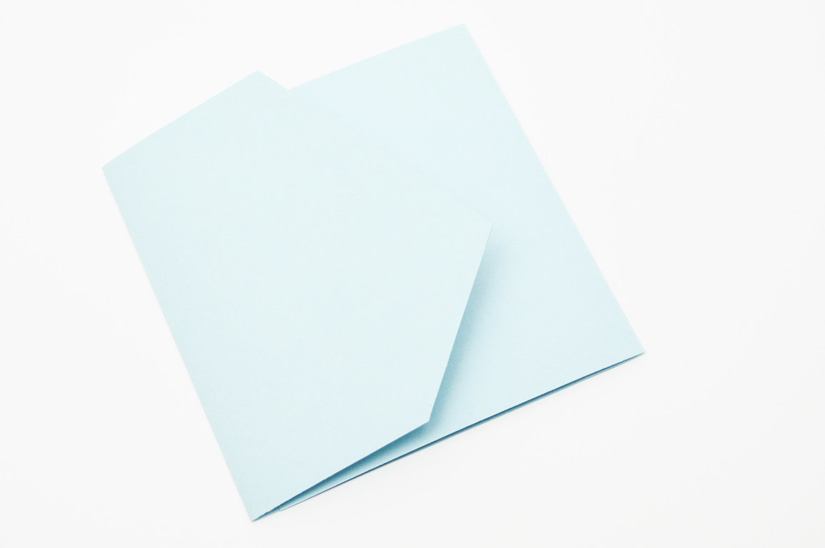 Baza kartki KOPERTÓWKA błękitna  GoatBox 15cm
