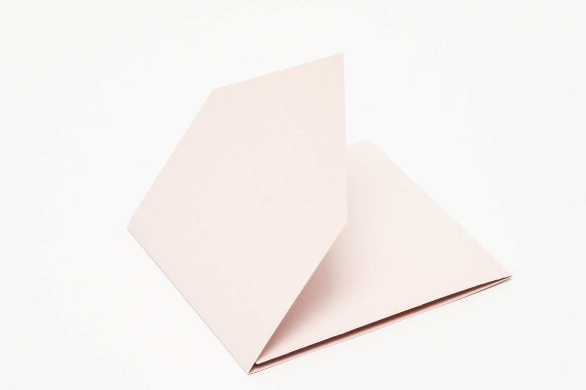 Baza kartki KOPERTÓWKA róż pastelowy GoatBox 13,5cm