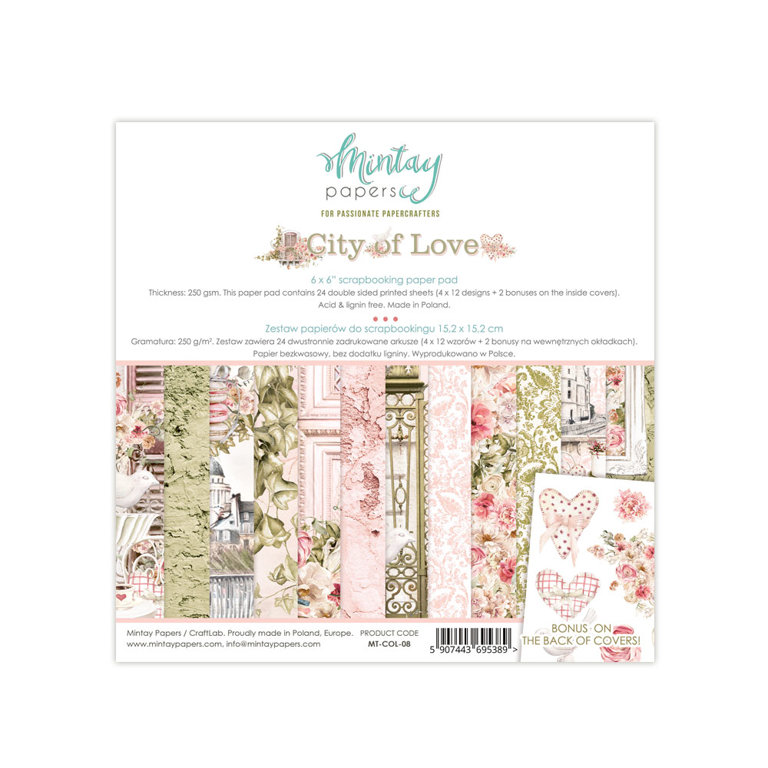 Mintay - City of Love - mały bloczek +bonus 