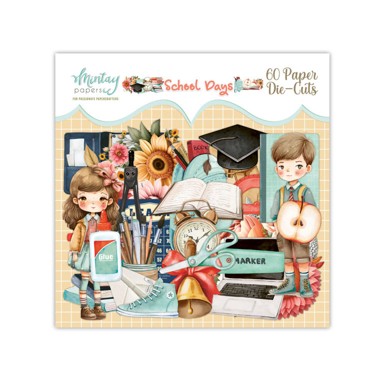 Mintay - School Days- die cuts elementy wycięte