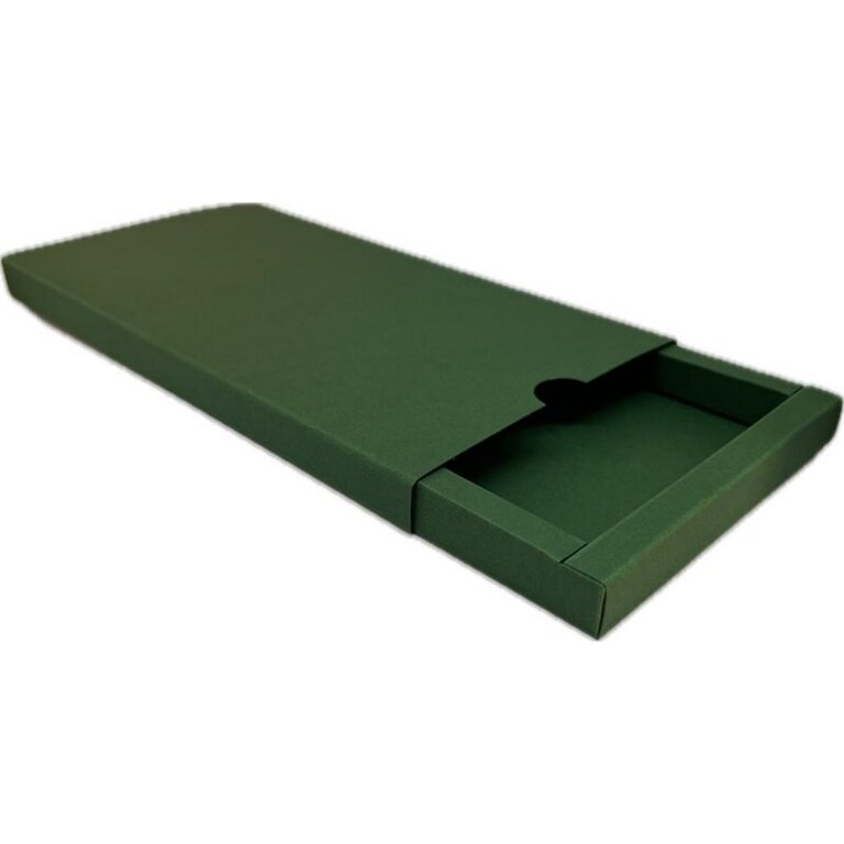 Pudełko szufladkowe na voucher ciemnozielone GoatBox