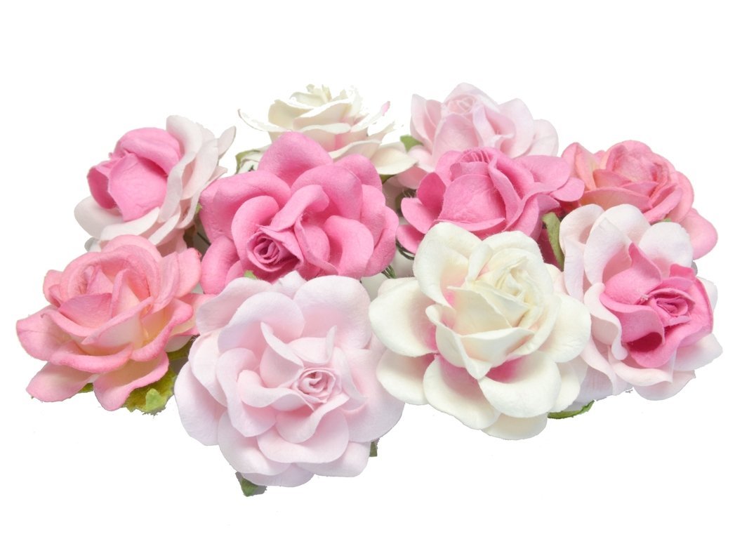 Różowe Trellis róże mix - małe 2,5cm 10szt IAR