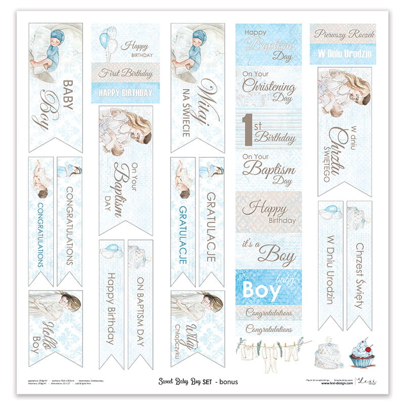 Sweet Baby Boy Set - duży bloczek