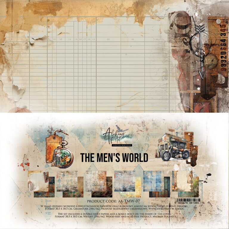 Zestaw papierów The Men's World 30x30cm