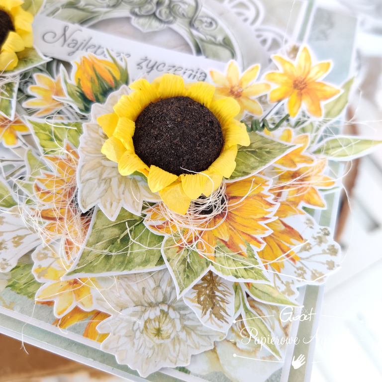 arkusz z kwiatami Sunflowers 