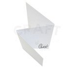 komplet baz kartki A6 parawan biała matowa GoatBox 10szt z kopertami