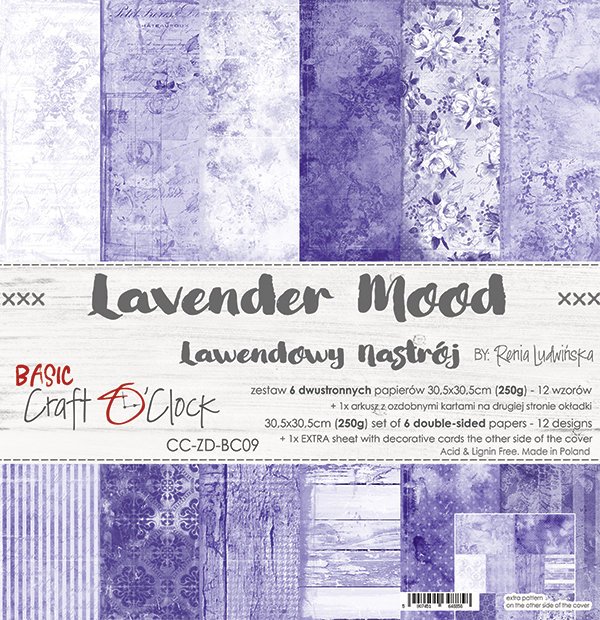 lavender mood duży zestaw 30x30 lawendowy nastrój 