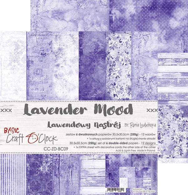 lavender mood duży zestaw 30x30 lawendowy nastrój 