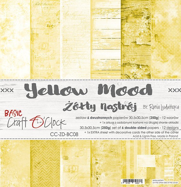 yellow mood duży zestaw 30x30 żółty  nastrój 